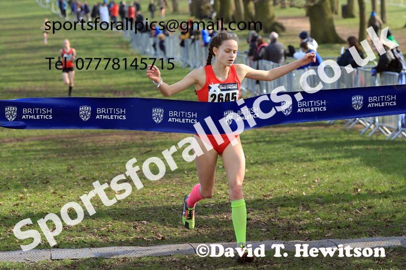 Girls Under-15s, 2024 CAU Inter Counties Cross Country Champs., Wollaton Park, Nottingham. Photo: David T. Hewitson/Sports for All Pics